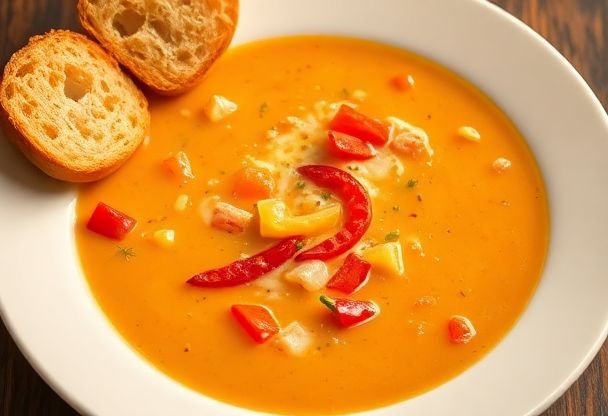 Romige Paprika Soep in 20 Minuten