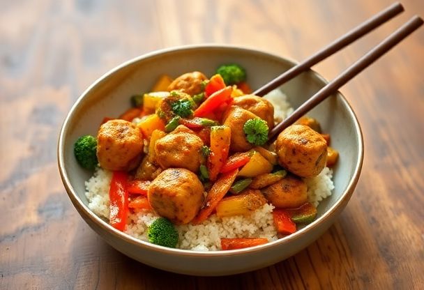 Snelle Indische Kipgehaktballetjes uit de Wok