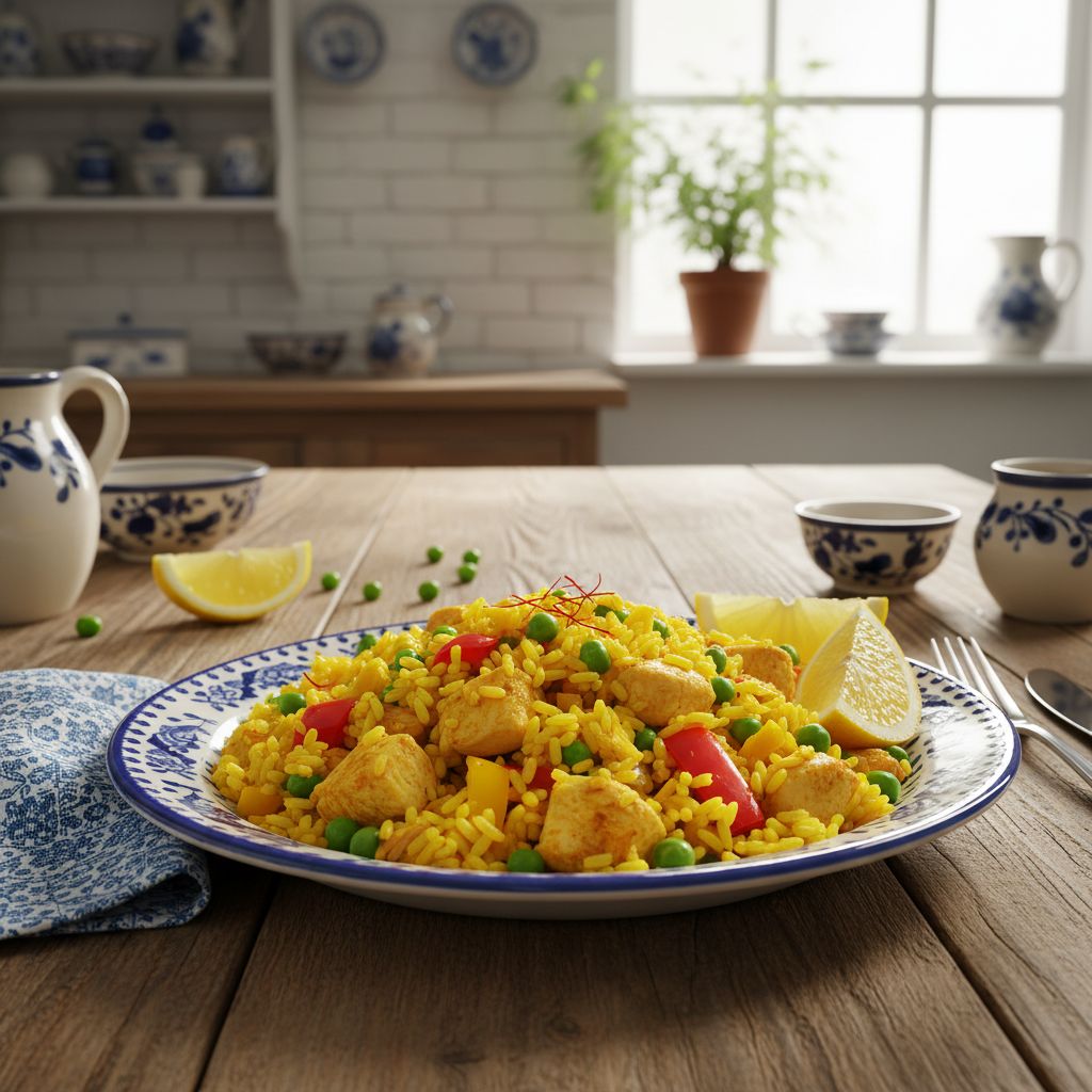 Snelle Kip Paella