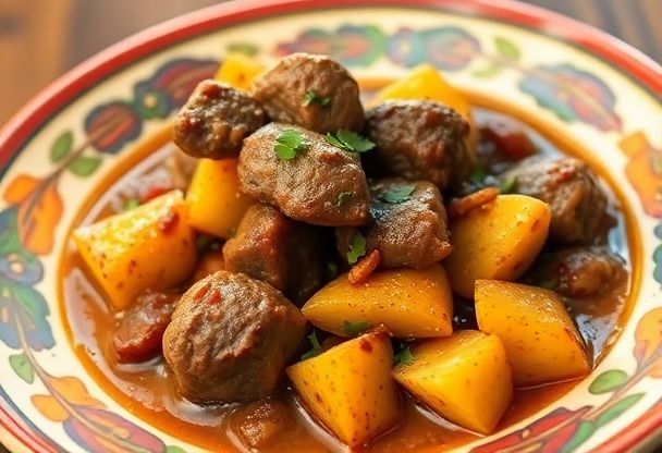 Snelle Lamsstoof met Kruidige Aardappelen in 25 Minuten