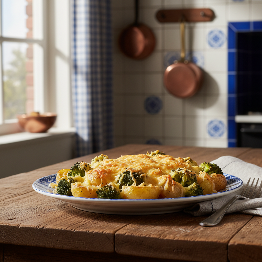 Snelle Ovenschotel met Aardappelen en Broccoli