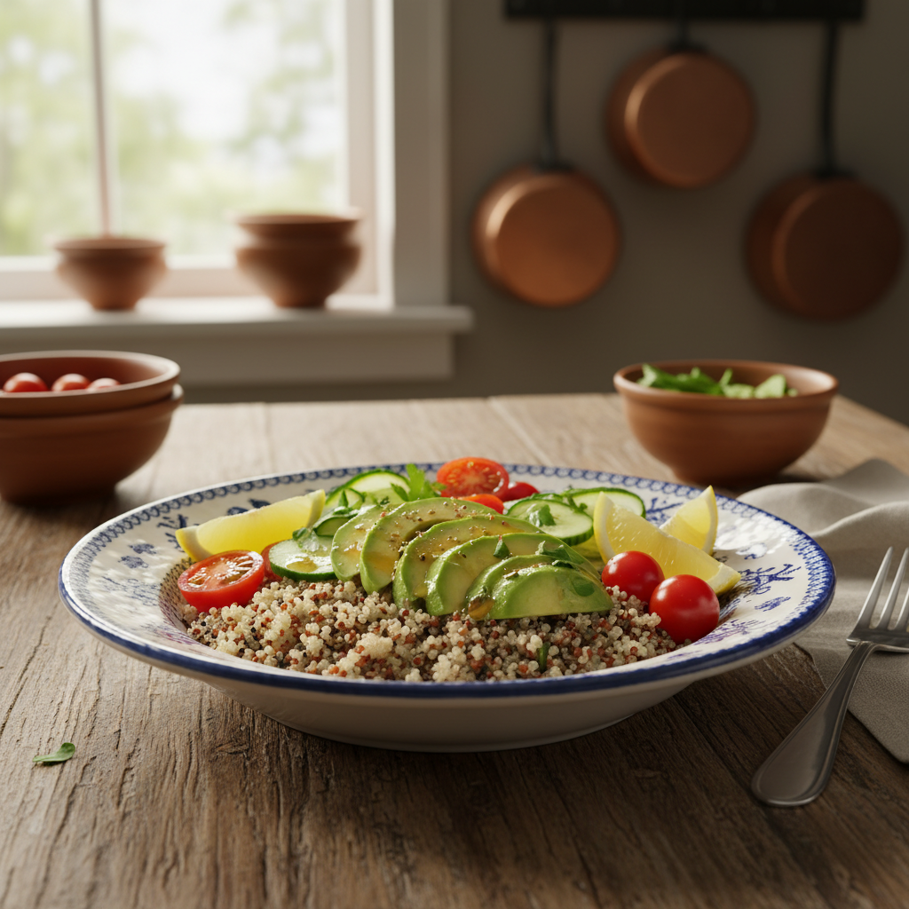 Snelle Vegetarische Bowl met Quinoa