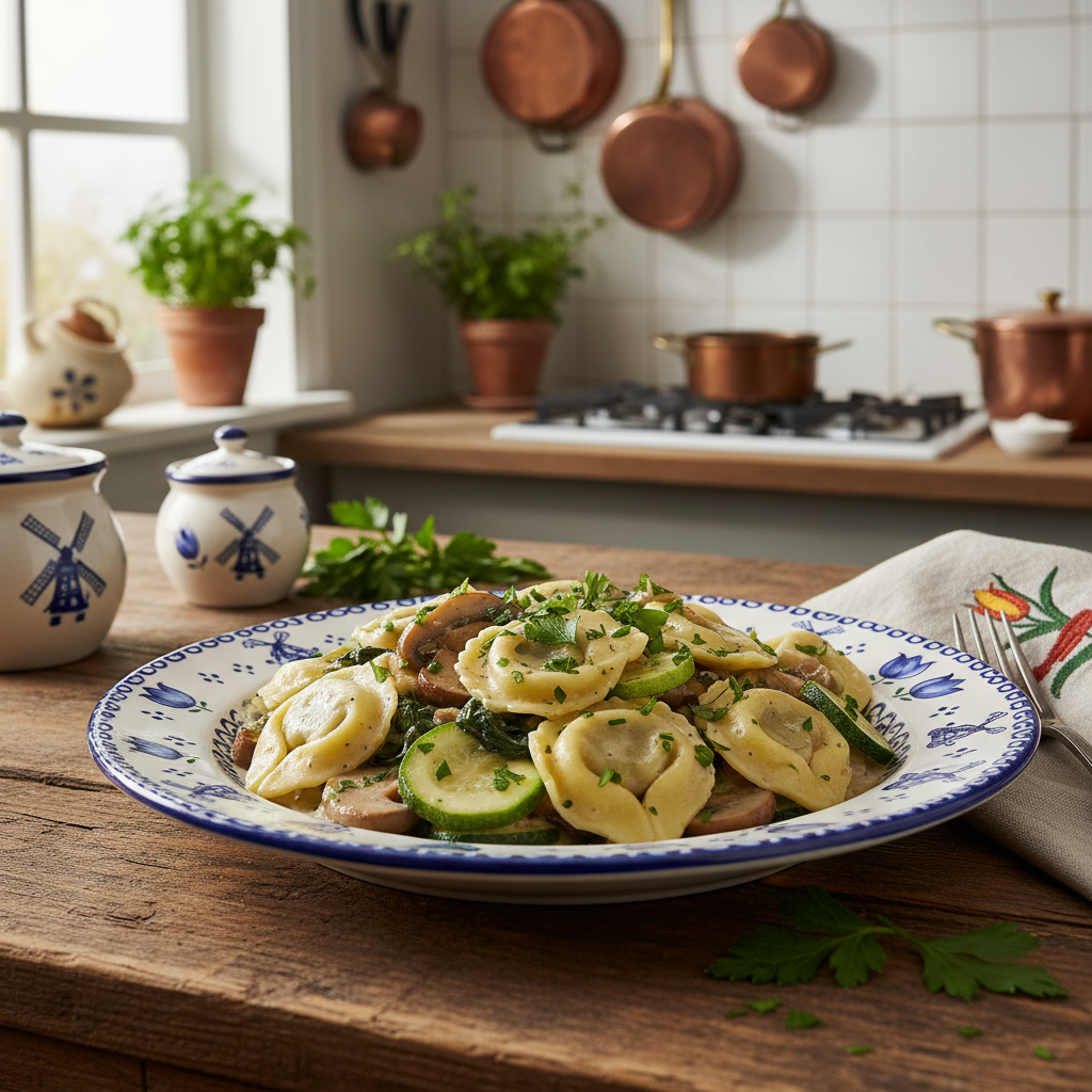 Vegetarische Tortellini Boscaiola