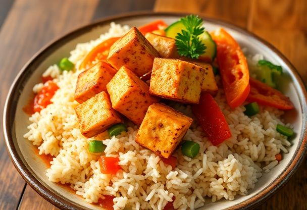 Vegetarische Nasi met Tofu