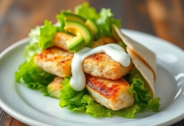 Vissticks in Tortilla Wraps