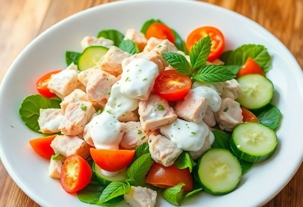 Malse Kipfilet met Verse Yoghurt-Muntsaus